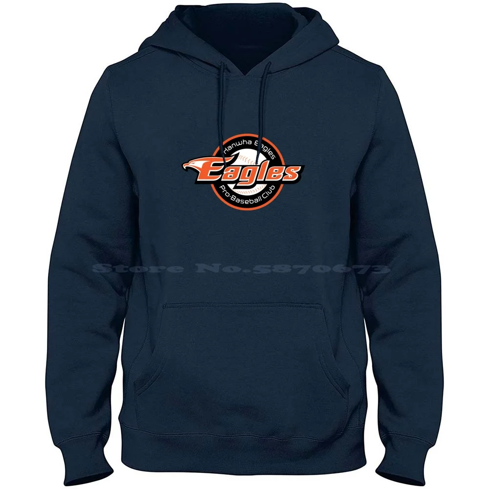 Hanwha Eagles 100% Cotton Hoodie T Shirt Baseball Club Kbo Korean Baseball Organization Japan Korean Series South Korea Team