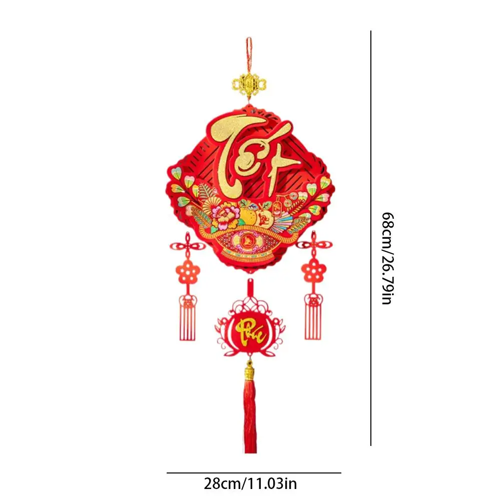 Chinese New Year Ornaments Bufu 2026 Wealth God Fortune Tassel Home Decor Spring Festival Festive Red Decoration Wall Hanging - Image 6