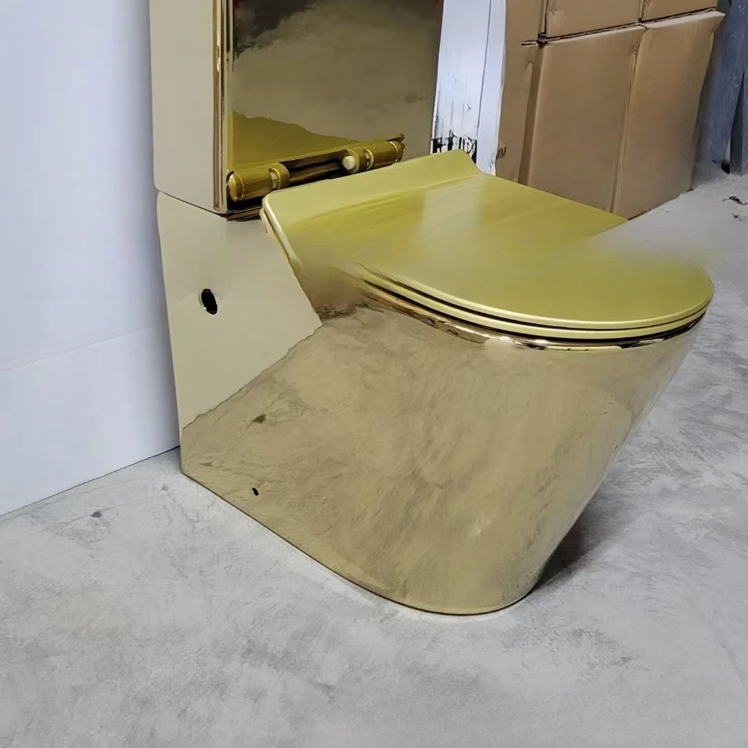 Electroplated toilet luxury gold cross-border bathroom high-end ceramics