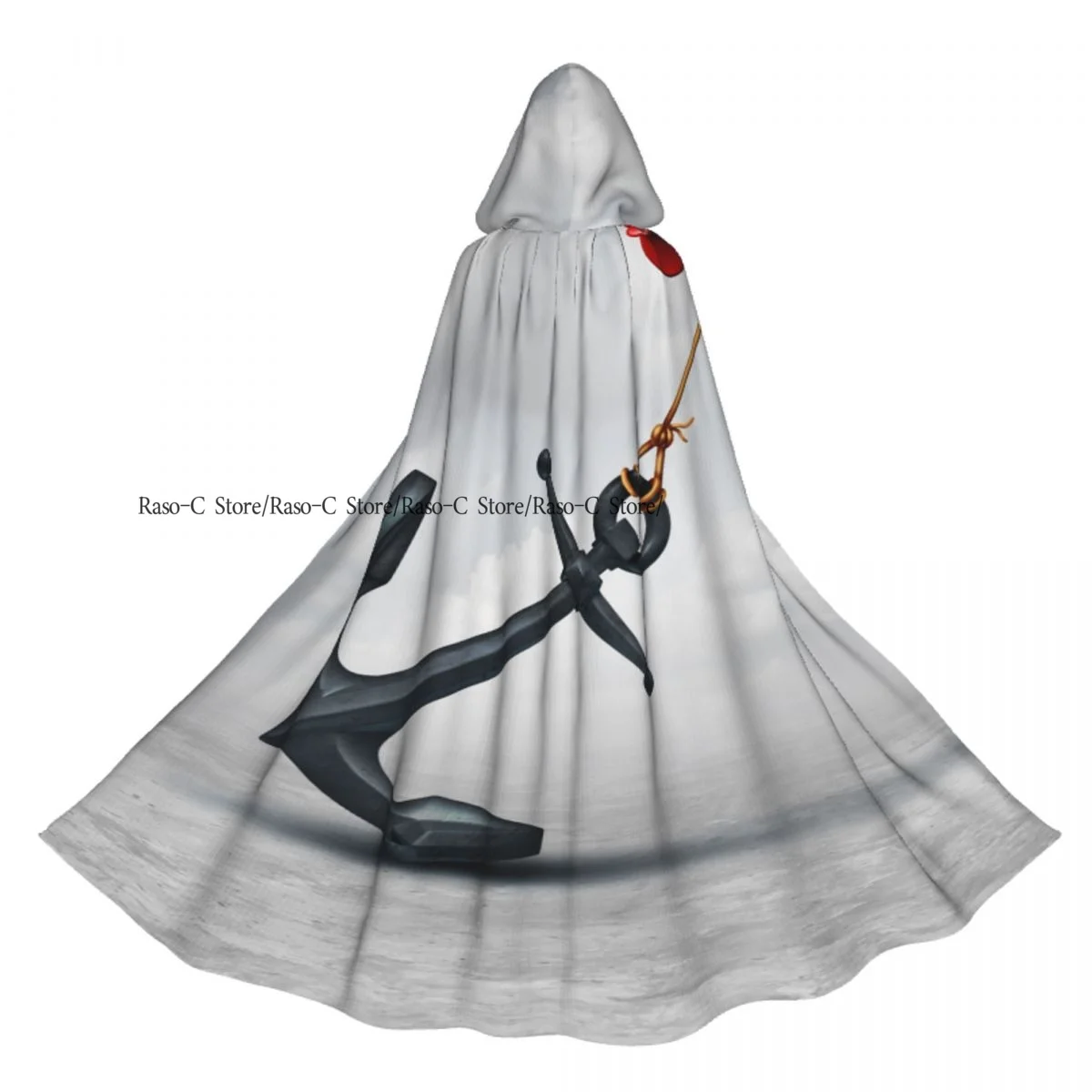 Long Cape Cloak Dart And Heavy Anchor Hooded Cloak Coat Autumn Hoodies