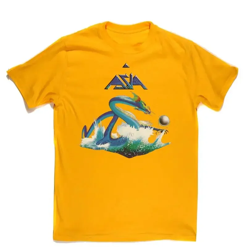 Asia Band Debut Album Heavy Cotton Yellow T shirt Full Size TR457
