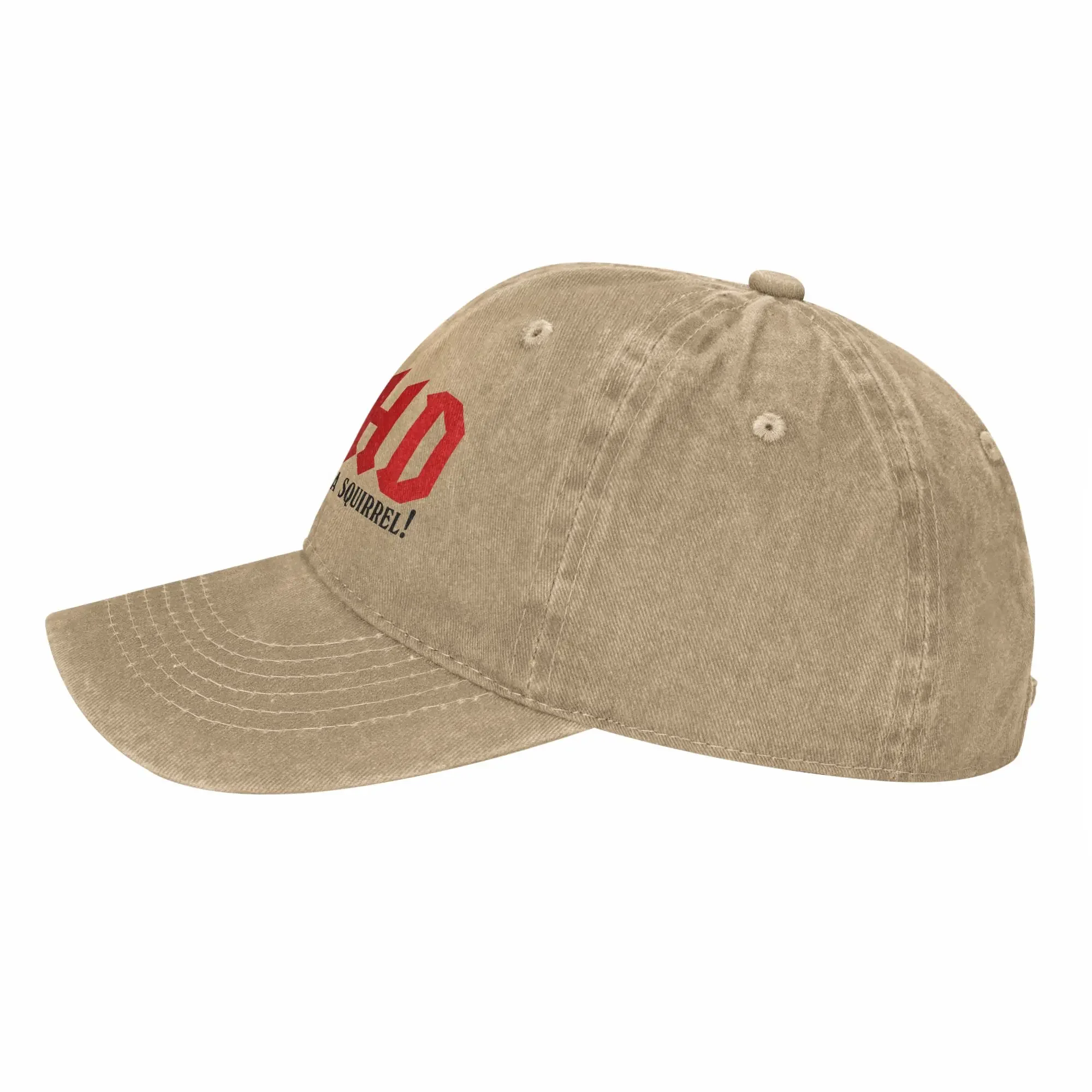 New ADHD Highway To Hey Look A Squirrel  Washed Baseball Cap  Fashion Sun Trucker Hat Summer Unisex Men Tennis Skate Baseball Ca