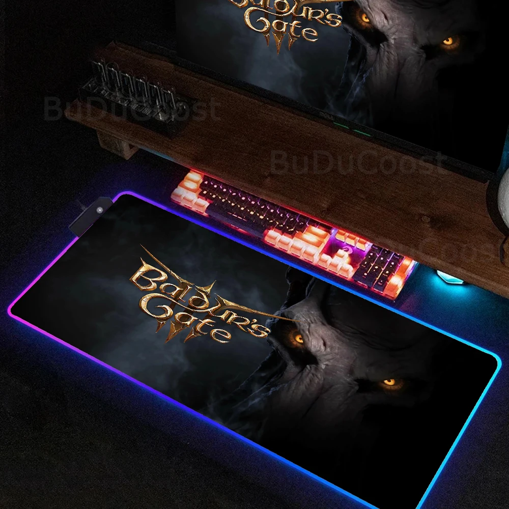 

Best Sellers Baldur’sGate3 MousePad HD definition printing XXL mouse pad RGB backlight computer Large game accessories mouse pad