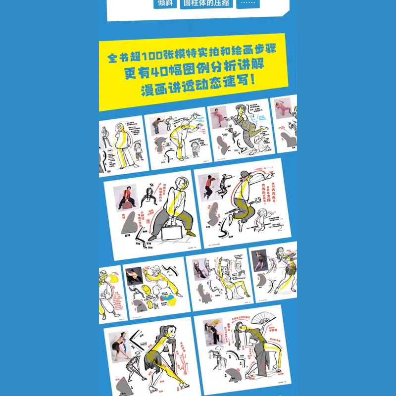 Drawing Tutorial 30 Seconds Dynamic Sketch Dressed Figures Art Book Sato CSI Drawing Techniques Line Intuition Feel Dynamic