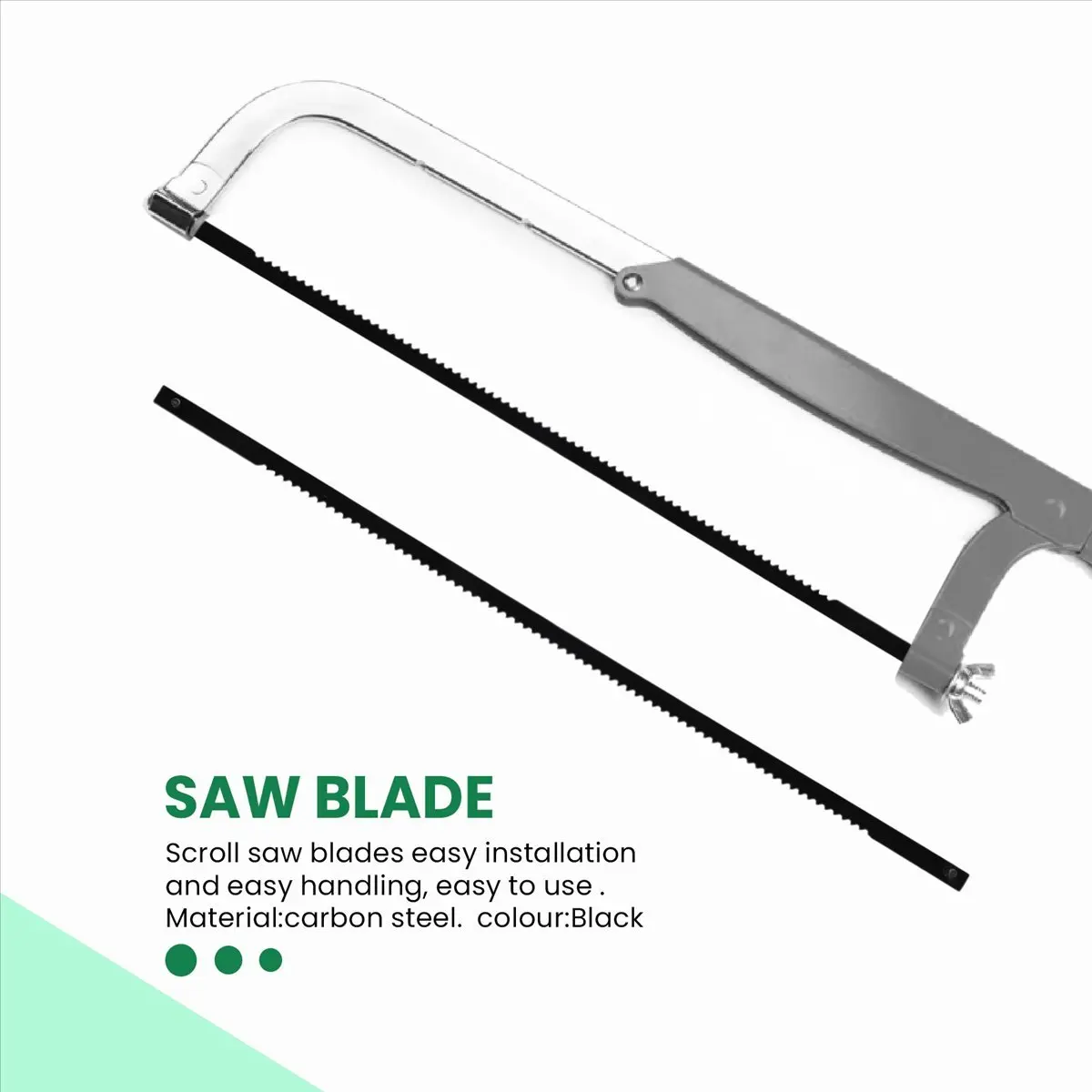 

(WSFS) 5 Inch Scroll Saw Blade 36 Pack Compatible for All Machines Require 5In. Pin End Scroll Saw - 10 TPI, 15 TPI, 18 TPI