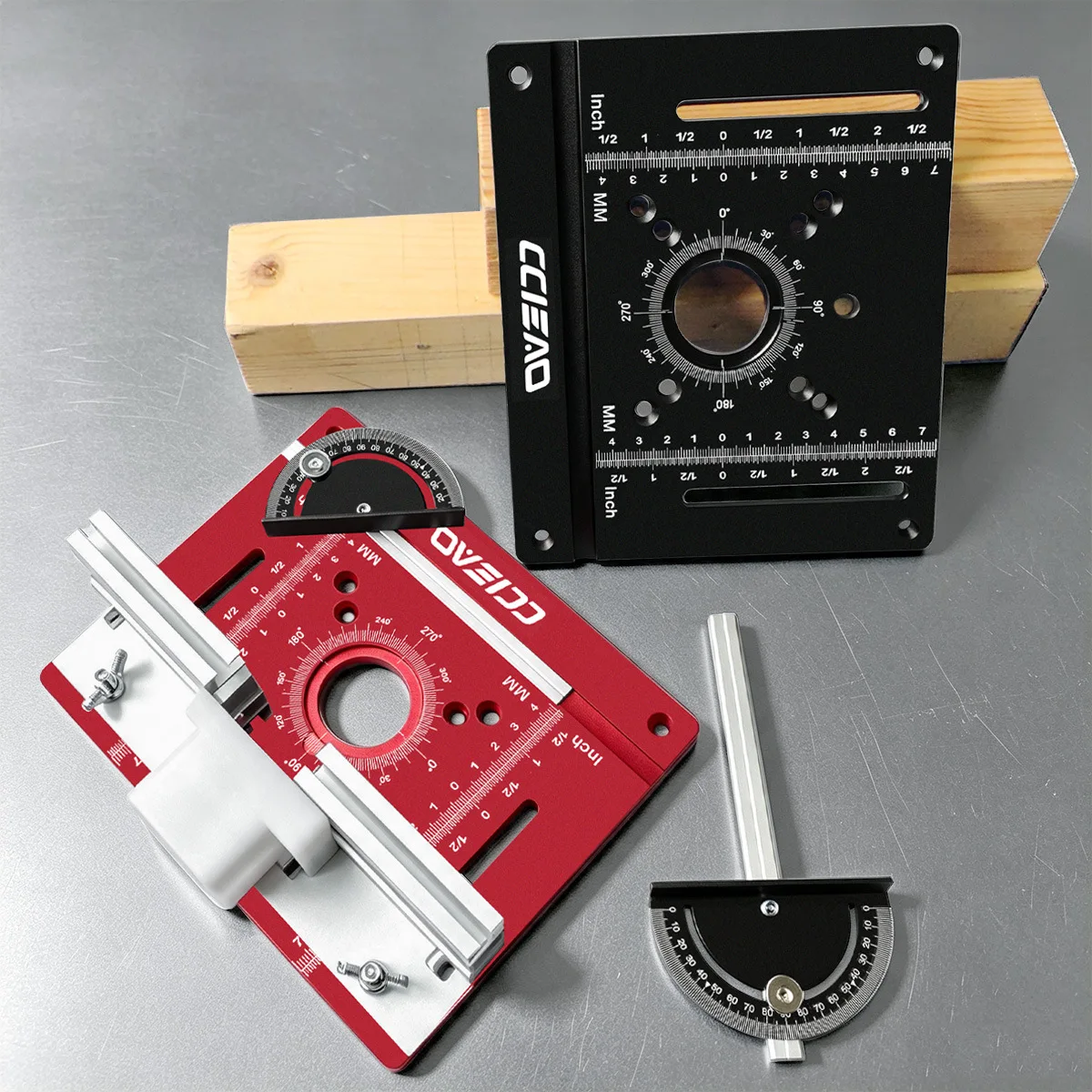 Aluminum Router Table Flip Plate New C8 Engraving Machine Metric Inch Scale for 65mm Diameter Woodworking Milling Machine Motor
