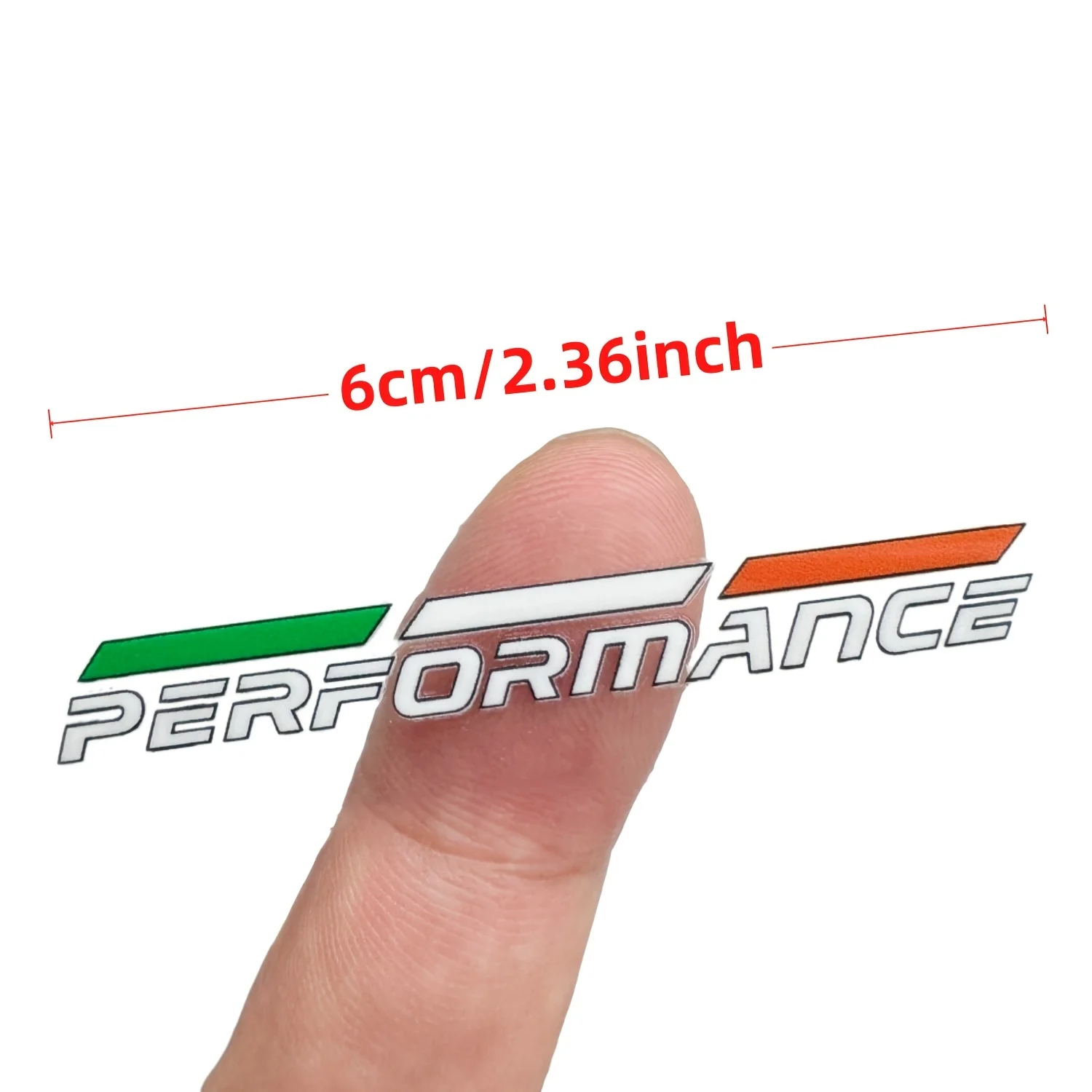 Waterproof Self Adhesive Green White Orange Stripe Performance Vinyl Badge Decal Car Shift Panel Steering Wheel And Motorcycle