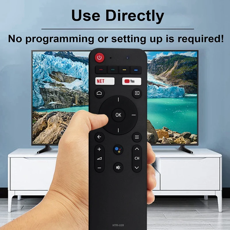 하이얼 스마트 안드로이드 TV LE40K6600G H50S6UG용 일일 HTR-U28 리모컨 교체