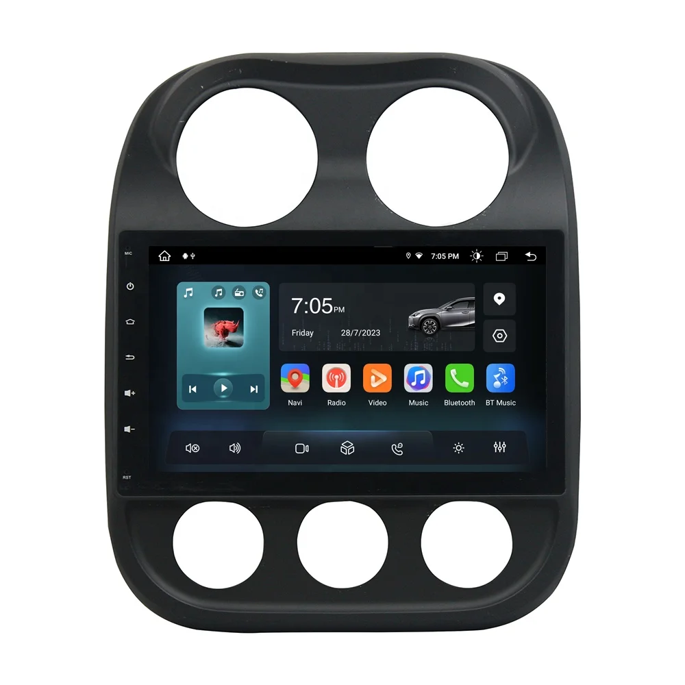 RoadNavi Android 13 Car Radio for JEEP Compass 2014-2015 CarPlay Gps Navi 4G 360 Camera