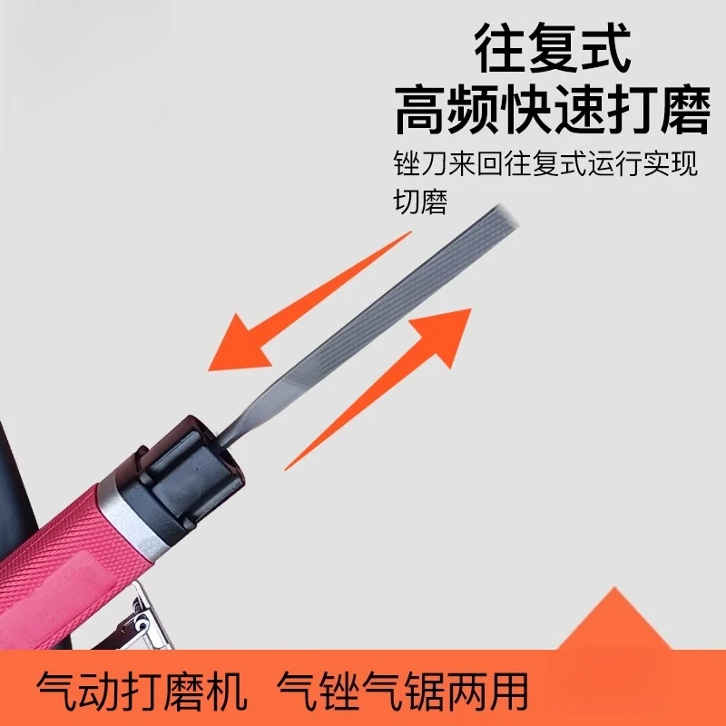 Pneumatic reciprocating file sander Metal deburring polishing machine Knife rubbing table