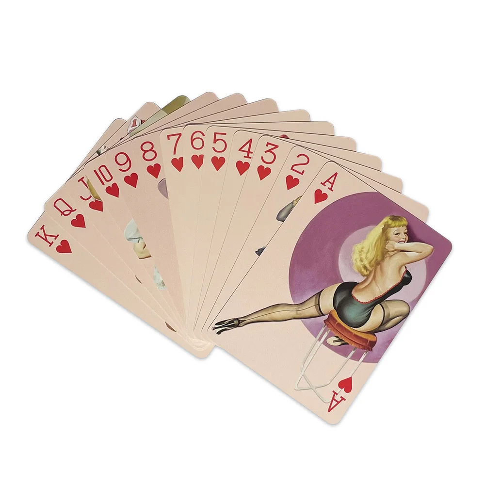 Wunderschöne süße Mädchen-Kollektion, Spielkarten, Pokerdeck, 54-Karten, alle verschiedene Vintage-Retro-Klassiker, Pin-Up-Kartenspiele für Mädchen – Detail 6