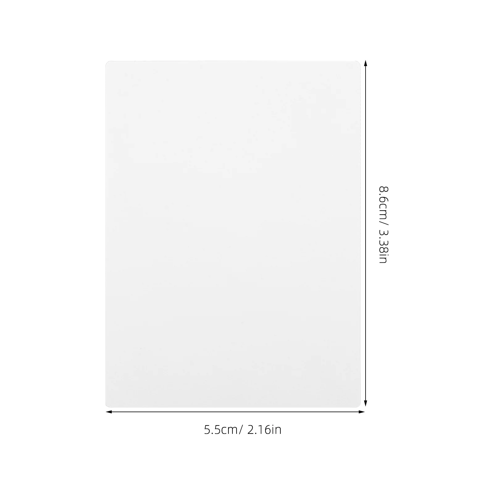 10pcs Heat Transfer Business Blanks Dual Side Sublimation Printable Plastic Name Cards Faderesistant Flexible Blank Cards For