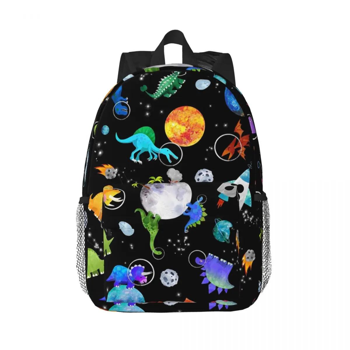 

Dinosaur Astronauts In Outer Space Backpacks Boys Girls Bookbag Children School Bags Laptop Rucksack Shoulder Bag Large Capacity