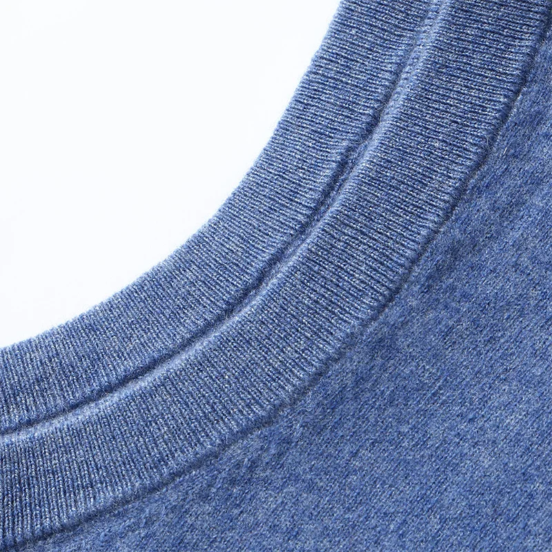 Men V-neck Cashmere Waistcoat Solid Sleeveless Pullover 100% Worsted Cashmere Knitwear Sweater Casual Clothes Spring Summer Vest