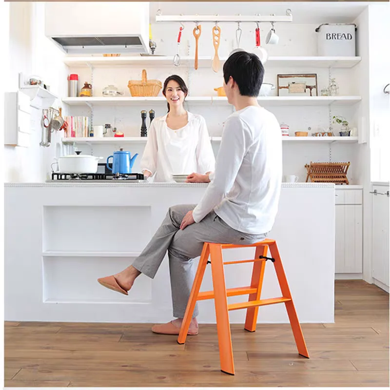 

Easy folding aluminum alloy ladder, portable ladder, home anti slip foot pad design ladder YX601ZB
