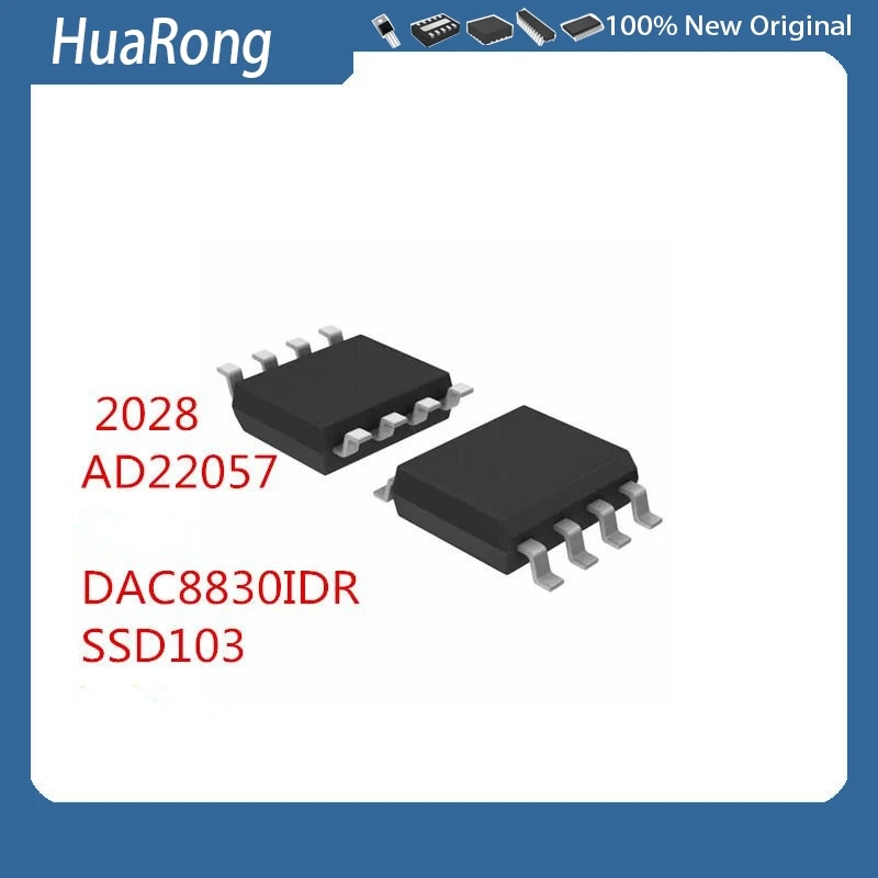 10Pcs/Lot    2028   HAT2028  HAT2028R-EL    AD22057   DAC8830IDR   DAC8830I  8830I     SSD103  SOP8