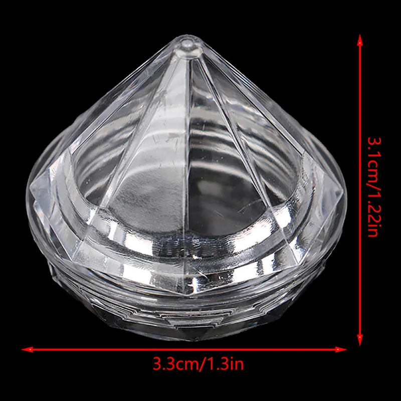 10 Teile/satz Mini 5g Diamant Kosmetische Leere Glas Töpfe Nachfüllbare Creme Boxen für Schönheit Make-Up Kosmetik