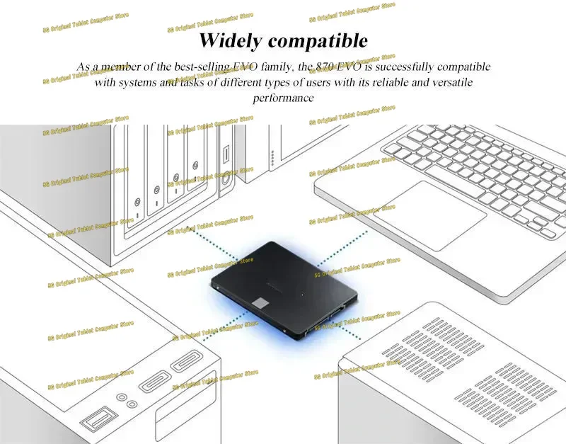 Disco duro interno de estado sólido SSD 2024 EVO, 1TB, 2TB, 4TB, 8TB, SATA 880, MLC, 3,0 pulgadas, para ordenador portátil, PC, PS4, PS5, novedad de