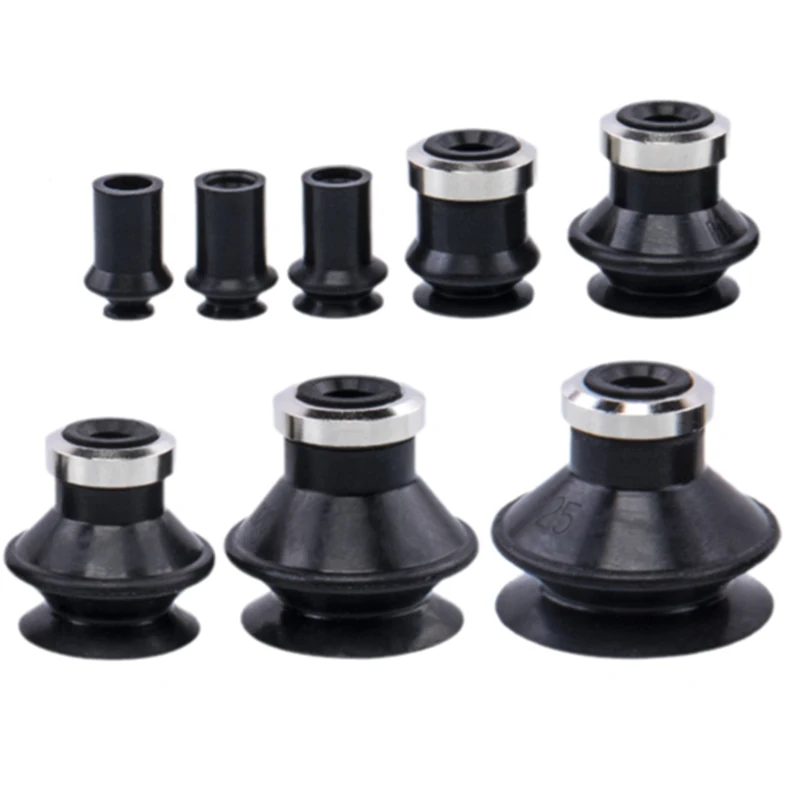 5Pcs Pneumatic industrial double-layer organ vacuum suction cup ZP06BS ZP08BS  ZP10BN ZP13BGS ZP20BS ZP10BN ZP16BN ZP16BGS