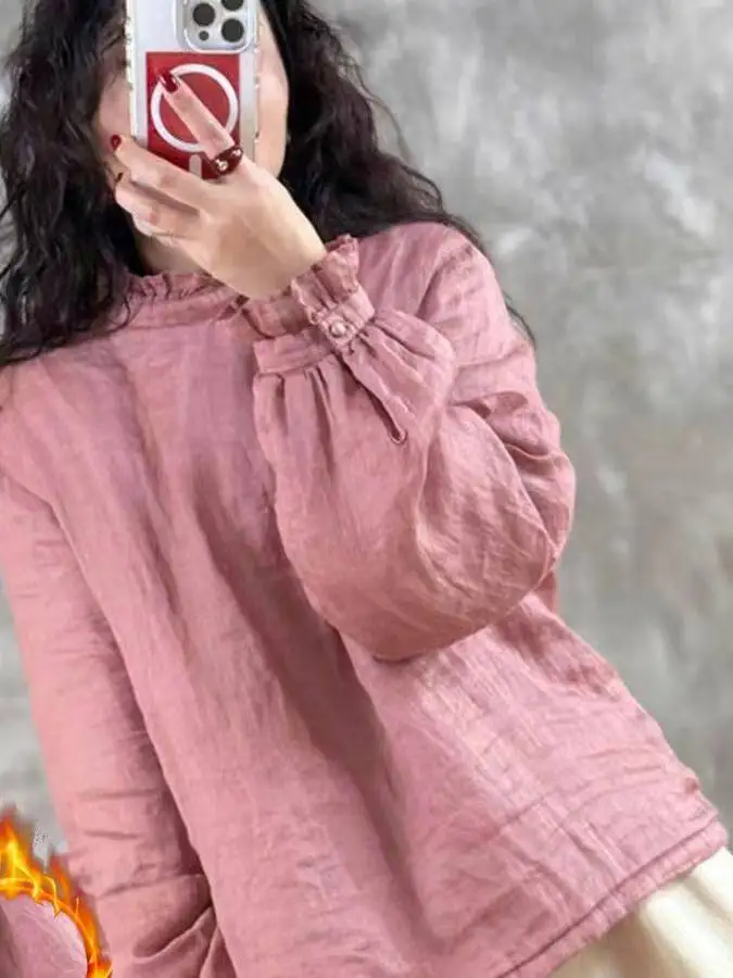 

Корейское японское высококачественное хлопковое джето, женское зимнее антивозрастное универсальное художественное теплое хлопковое пальто