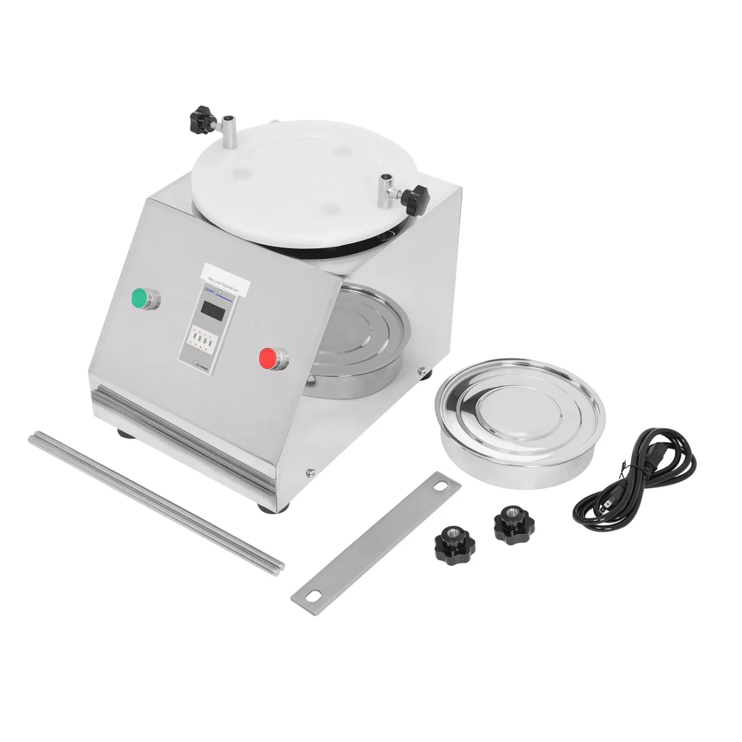 125W Electric Sieve Shaker Lab Sifter Vibrating Sieve Machine, 1-7 Layers Stainless Steel Vibrating Screen Sieve Shaker Machine