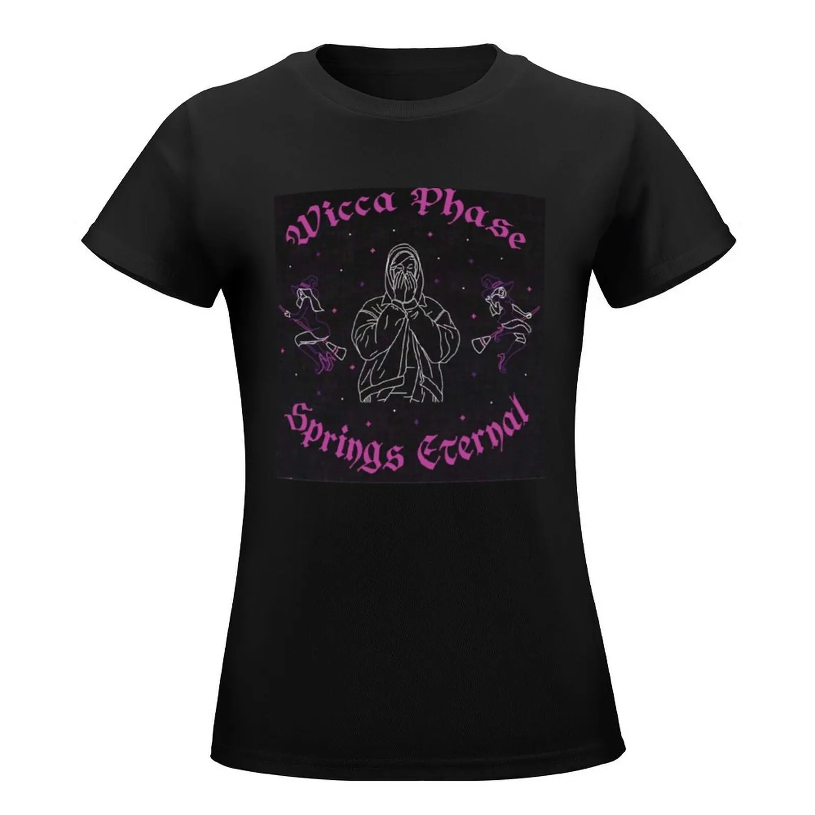 Wicca Phase Springs Eternal WPSE Witches T-Shirt Female clothing Aesthetic clothing lady clothes Women's summer blouses 2024