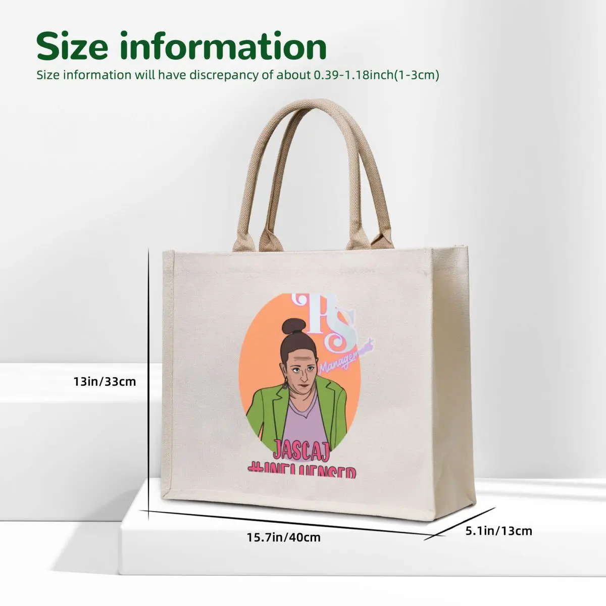 Naomi Influenser Tote Bag canvas shopping bag supermarket folding bag tote woman