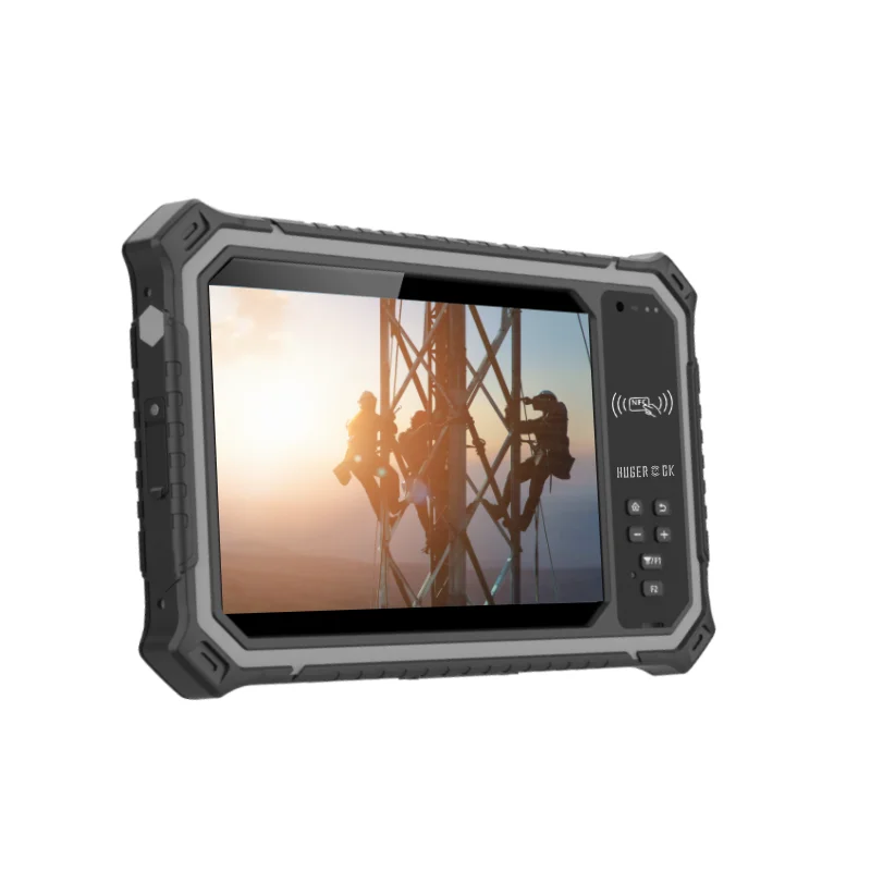 For R80 1000 Nits IP67 Waterproof 8-Inch Android 13.0 NFC MTK Octa Core Barcode Scanner Module Industrial USB Type-C Rugged