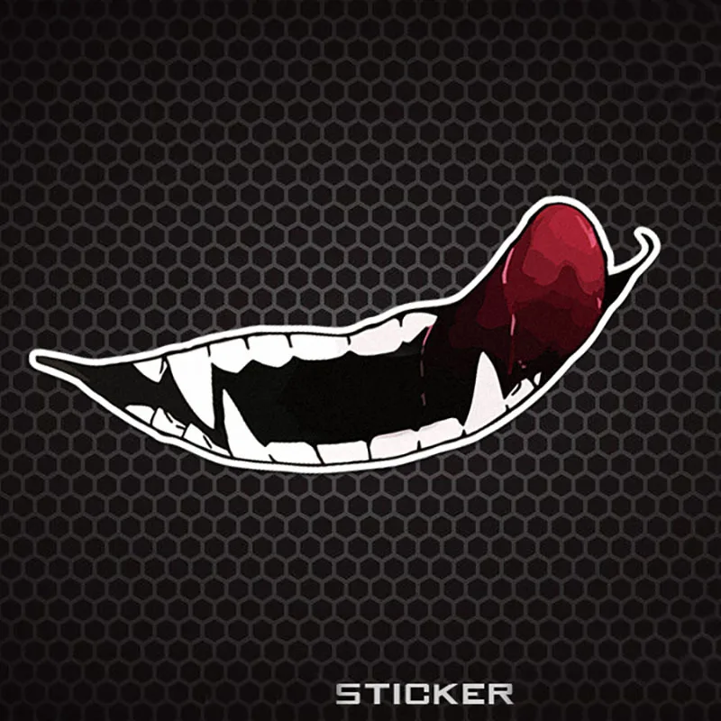 Halloween Horrible Devil Laugh Car Sticker for Bicycle Motorcycle Laptop Helmet Trunk Motorcycle Helmet Sticker Dark Personality