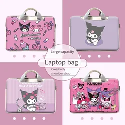 Sanrio Kuromi Laptop Bag Laptop Bag Apple Universal High Capacity Cute Anime Figure Kawaii Waterproof and Wear-Resistant New 24