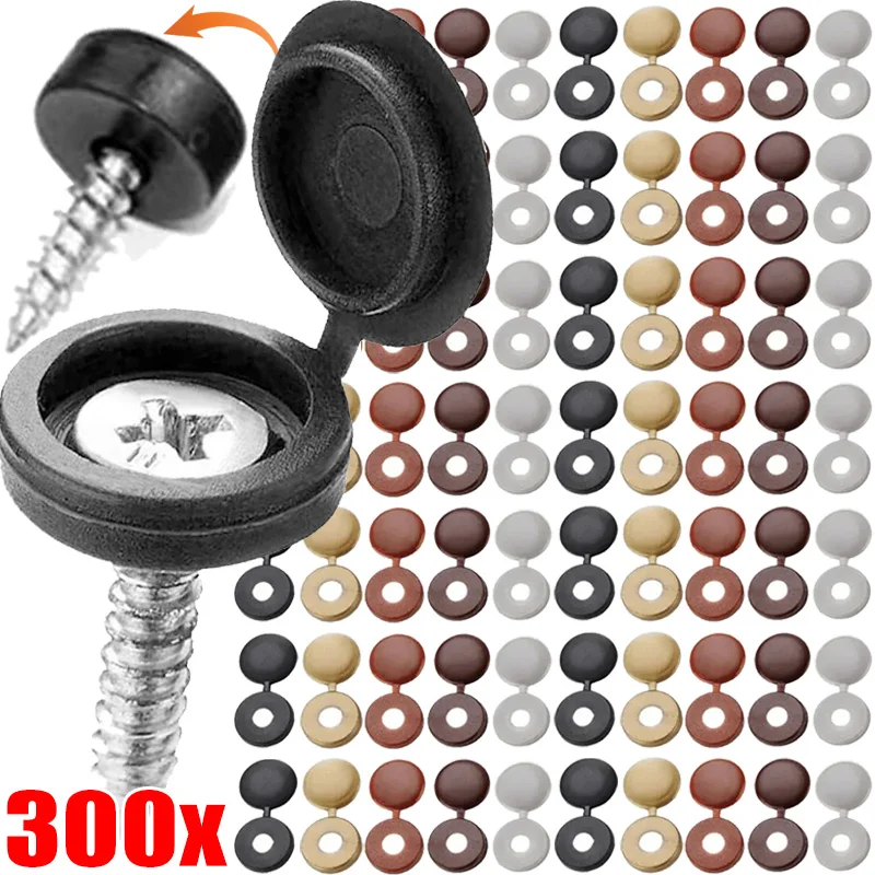

300/10Pcs Nails Screw Caps Plastic Protective Covers Car Nuts Decorative Cover Self-tapping Screw Folding Cap Furniture Hardware