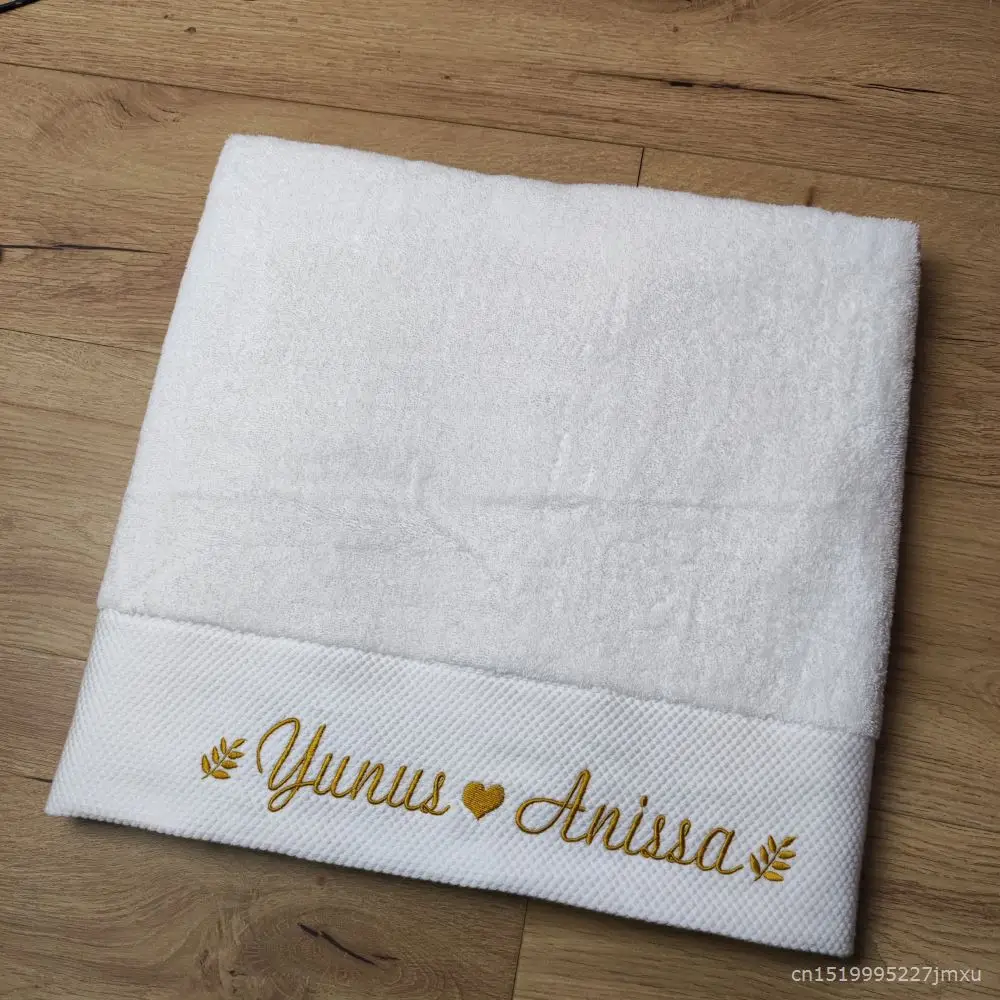 AHSNME 사용자 정의 자수 로고 목욕 타올 순수 코튼 살롱 타올 맞춤형 홈 소프트 타올 선물 타월 호텔 고품질