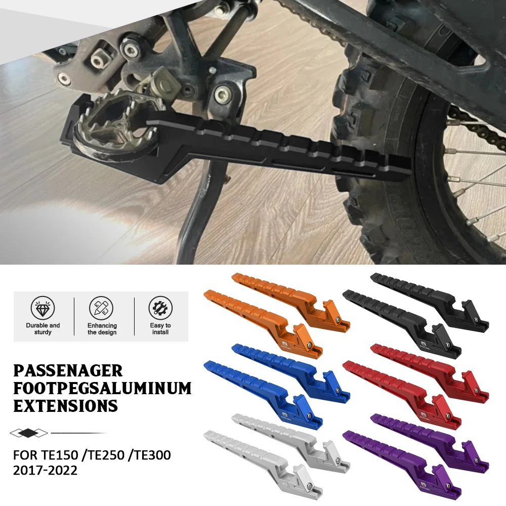 

For Husqvarna TE 150 / TE 250 / TE 300 2017-2020-2021-2022 Motorcycle Foot Peg Passenger Extensions Footpegs TX 125 2017-2019