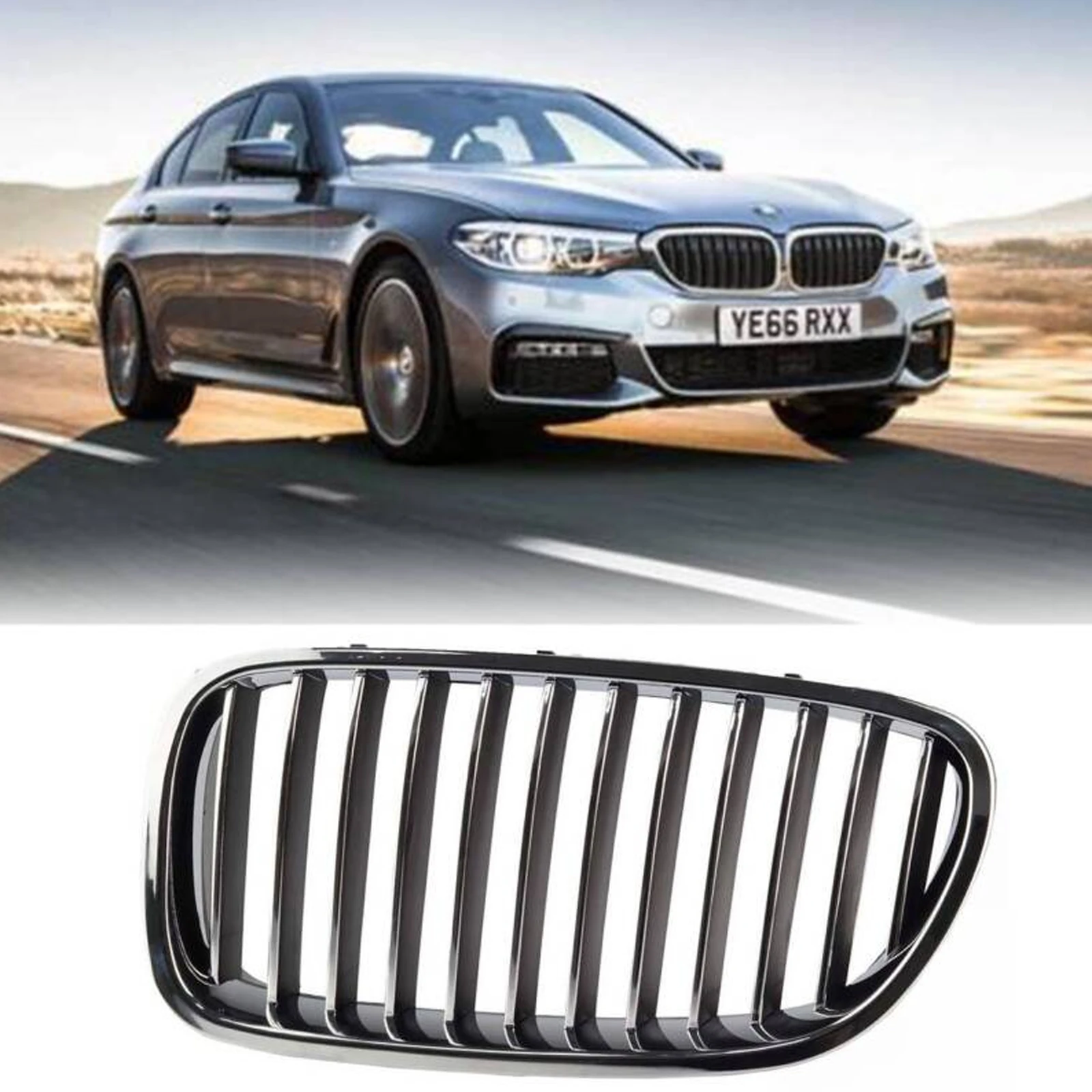 

51137203649 New Front Radiator Grille Left Driver Side Black For BMW F10 528i Car Accessories