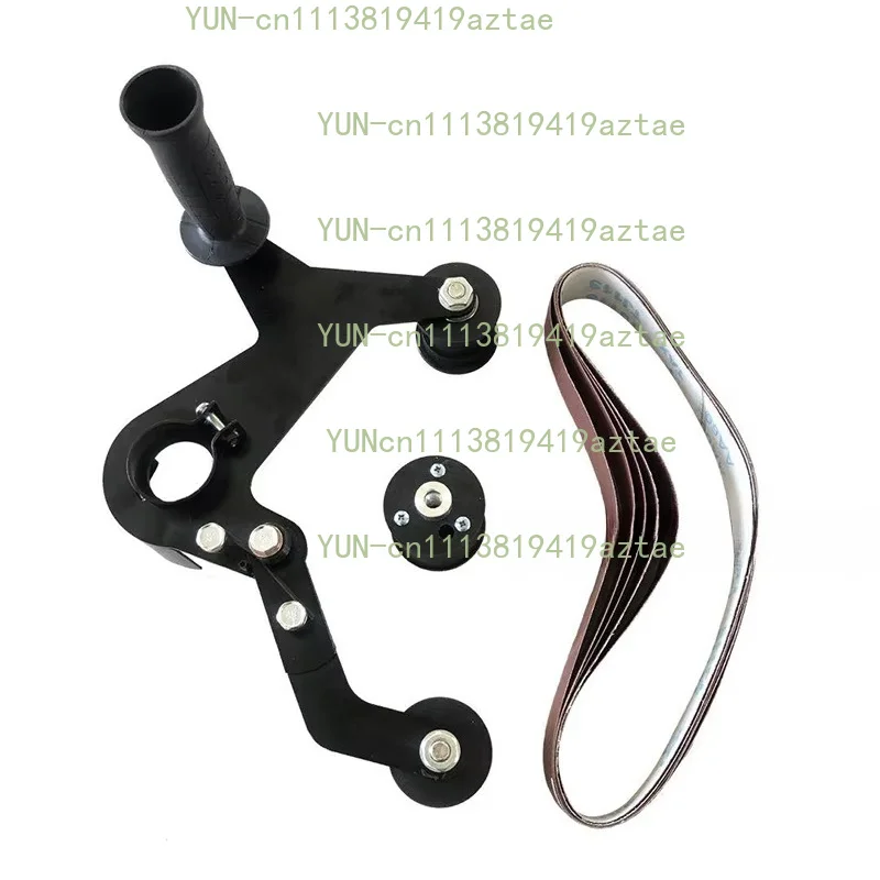 Adapter Belt Sander Attachment,Adapter Angle Grinder Bearing Sanding Support Tool Pipe Tube Bracket Accessory For Round tube
