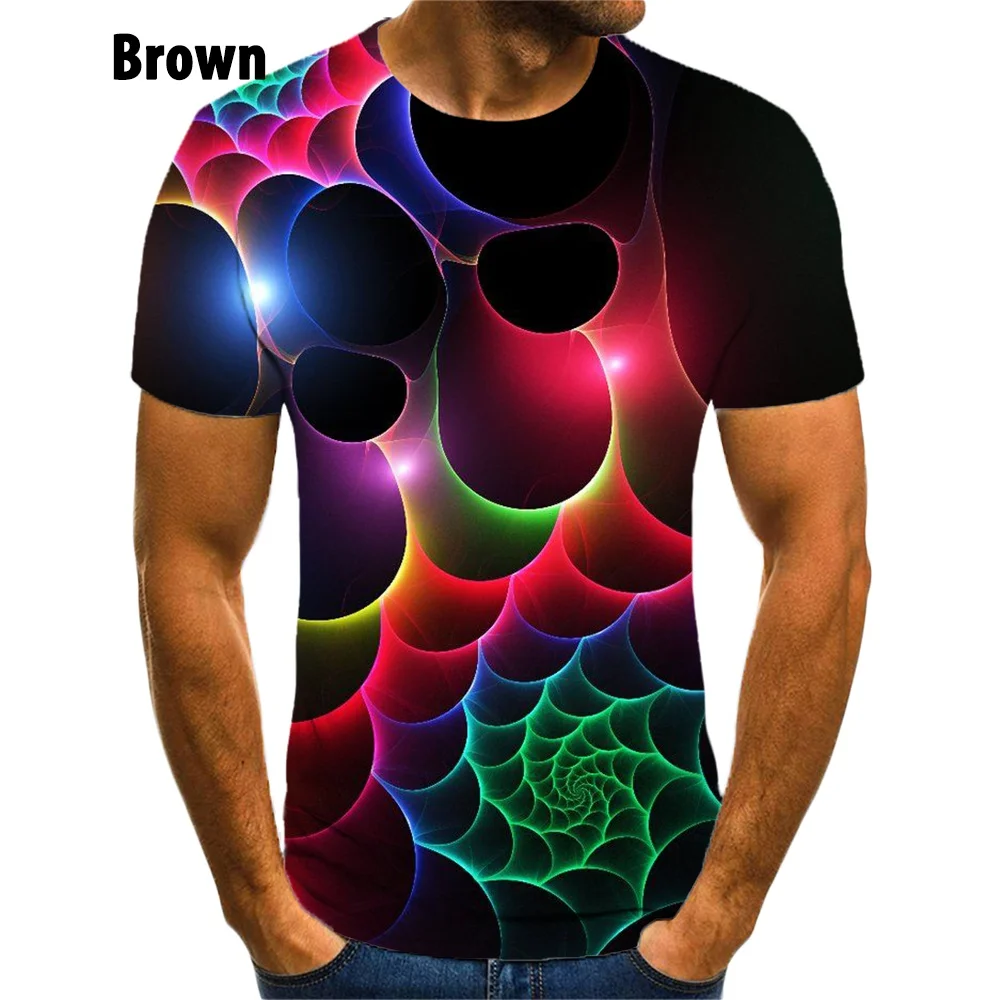 2022 Newest 3D Printing T Shirt Black And White Vertigo Hypnotic Unisxe Funny Short Sleeved Tees Men/women Tops Pullover Tee