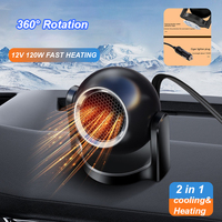 12V 120W Car Heater 2 in 1 Windshield Glass Fast Defog Defrost Heating Cooling Without Turning on The Engine Rotation Defogger