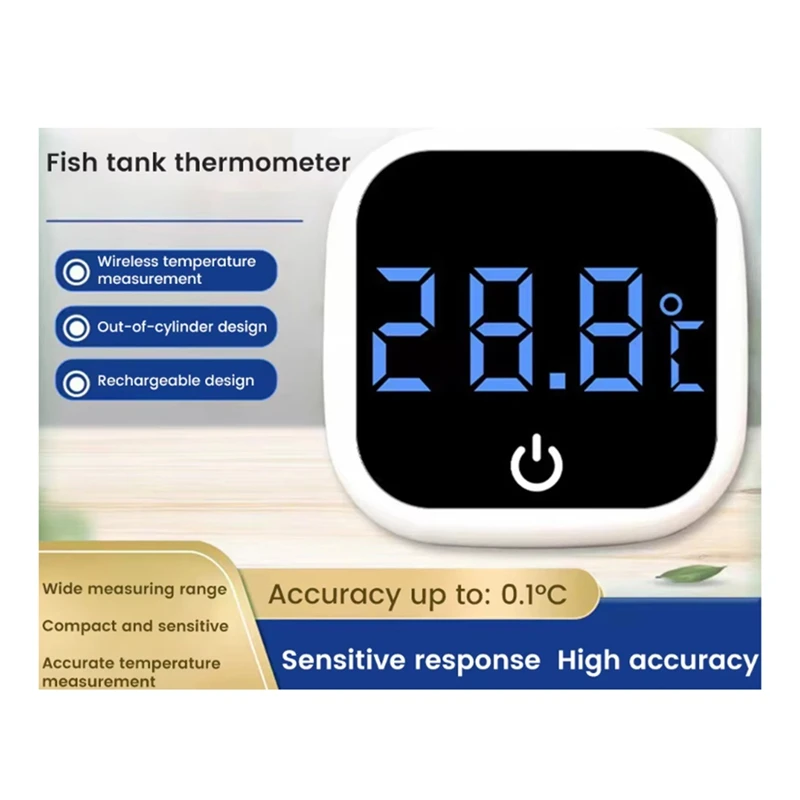 0-60 ℃   水族館自己粘着温度計 LCD デジタル水槽ミニ温度計スクリーンモニターテラリウム温度