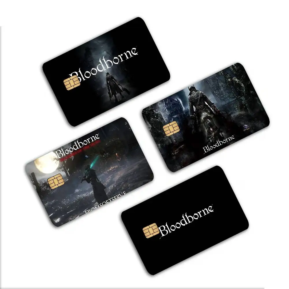 Dark Hunter B - Bloodborne Anime Sticker Film Skin Cover Case for Small Large No Chip Debit Credit Card Front Side