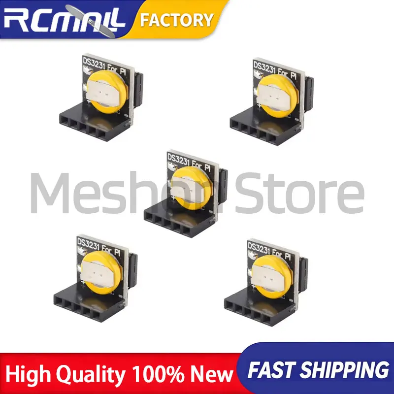 5PCS High Precision Real Time Clock Module for Microcontroller Boards Accurate Timing Electronic Components Industrial Parts