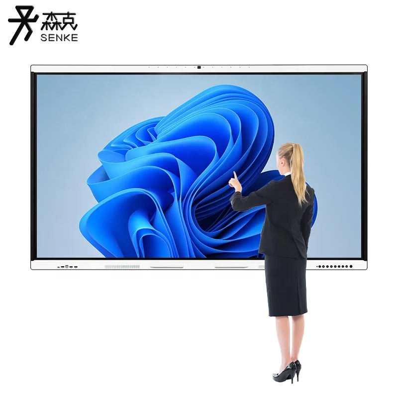 

Умная интерактивная доска 75 86 98 110 дюймов Android ЖК-дисплей 4k Поставщик умной доски 100-дюймовая интерактивная доска