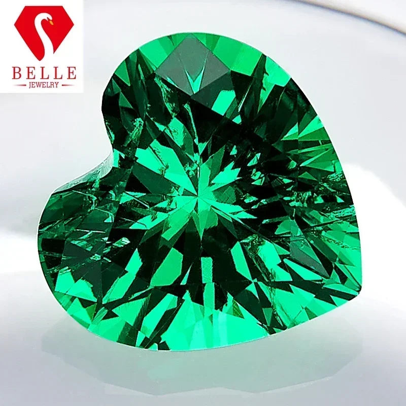 

New Promotion Natural Brilliant Heart Cut Hot Sale Lab Grown Emerald Gemstones AGL Certificated Diamond Beads Jewelry Making