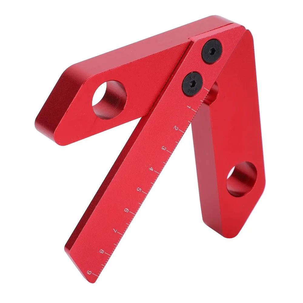 45/90 Degree Center Finder Scriber Square Center Scribe Aluminum Alloy Center Measuring Tool Carpenter Ruler Line Gauge
