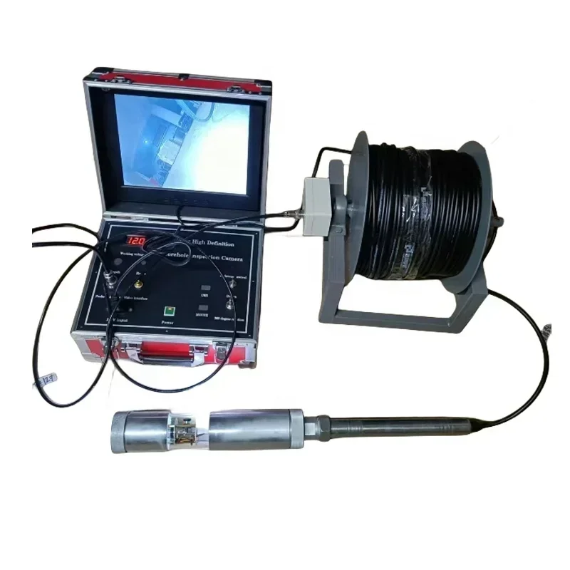 New Underground Lightweight Well Camera 100-300m 360 Degree View Deep Well Water Scanner Borehole Inspection