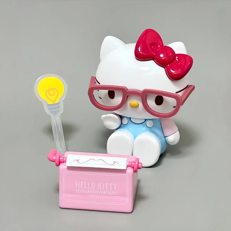 Cute Sanrio Hello Kitty Daily Life Series Collectible Anime Figure Model Dolls Tide Play Model Toy Desktop Ornaments Kids Gifts