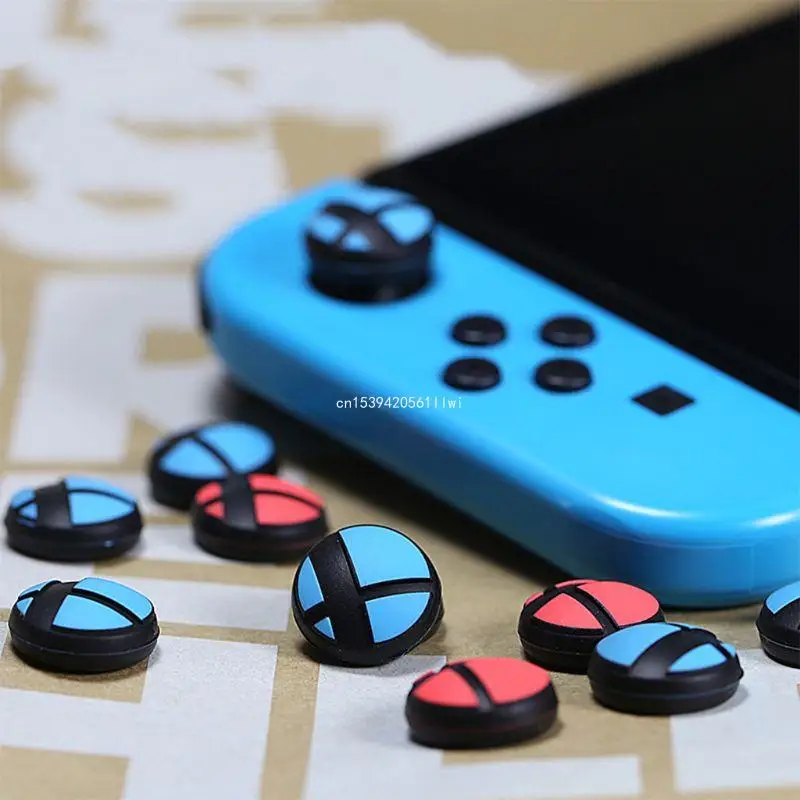 2 Pack Thumb Grip Caps Protective Cover Cartoon Joystick for Case Fit For Switch Game Controller Thumbstick for Dropship