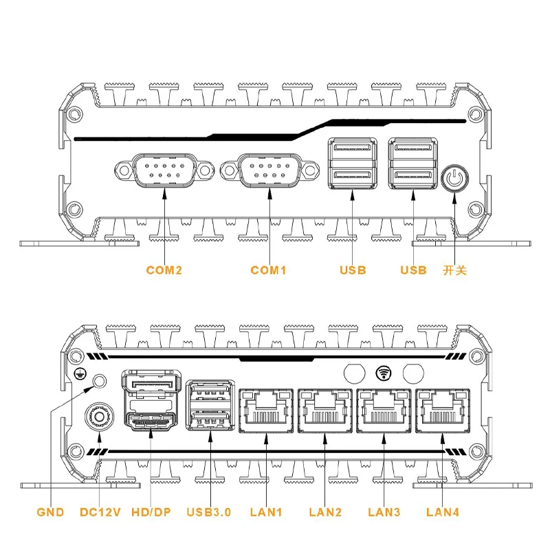 Mini PC Intel Celeron N100 Mini PC Fanless Portable Mini PC Case