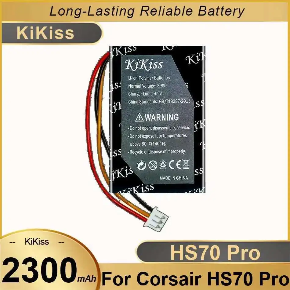 

Earphone Battery High Capacity Long-Lasting For Corsair HS70 Pro 2300Mah