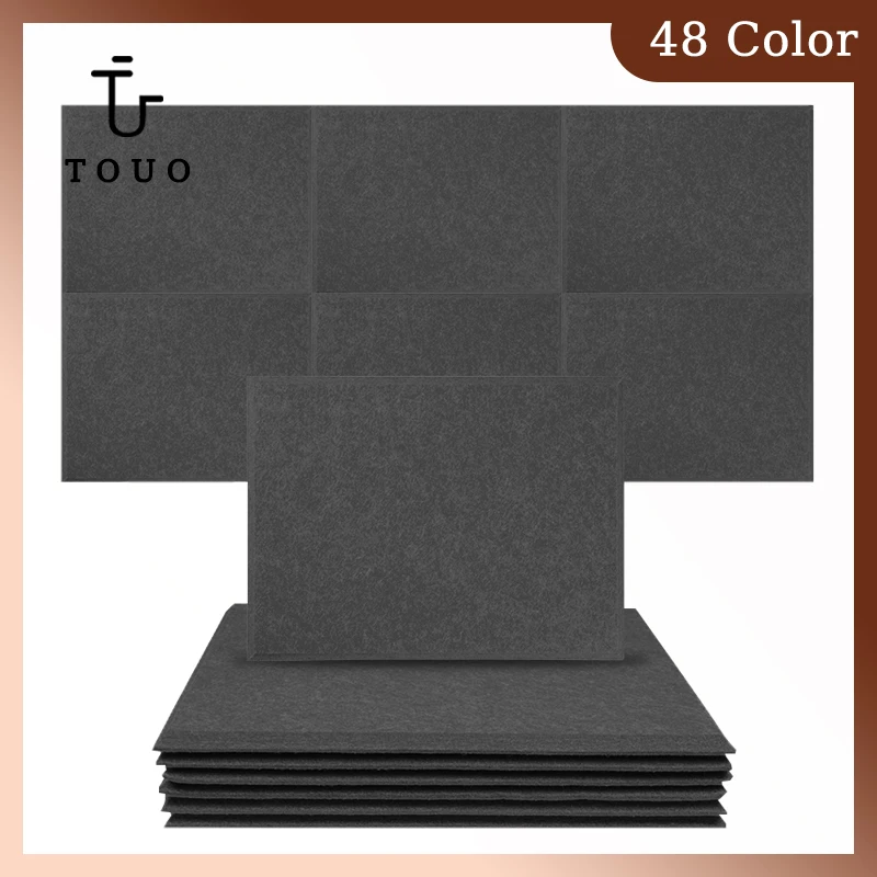 

TOUO Acoustic Panel 6 Pcs Acoustic Insulation Wall Soundproofing Panels For Home Music Studio Sound Proof Wall Panels