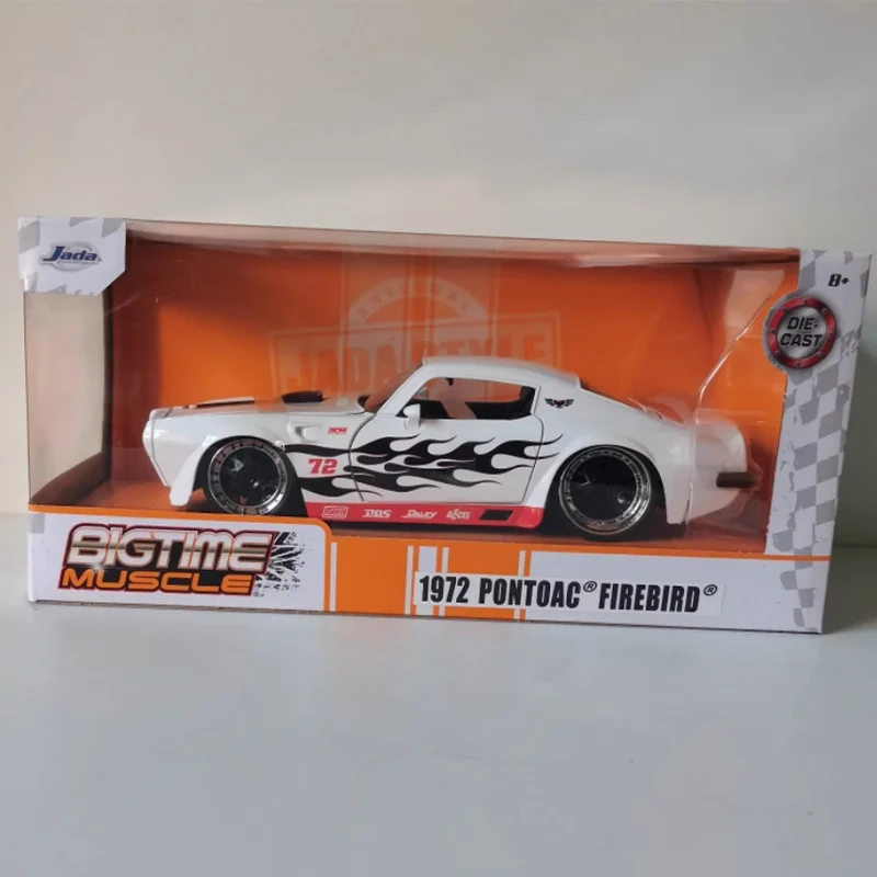 

Jada, литой под давлением, масштаб 1:24, сплав 1972, миниатюрная игрушечная машинка Pontiac Firebird, имитация классической модели, сувенирный дисплей, подарки